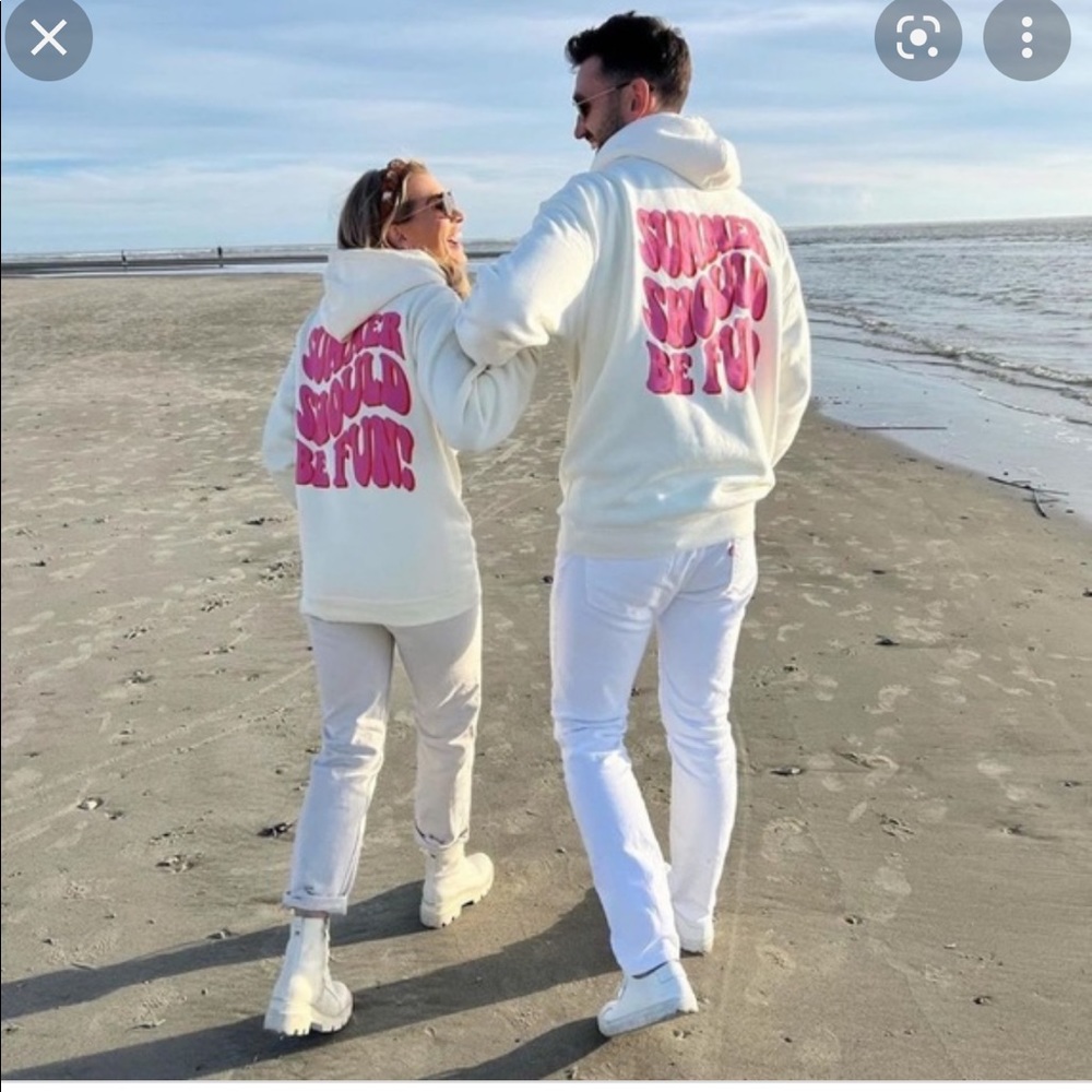 Lover Boy Summer Should Be Fun Cropped Hoodie